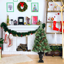 Load image into Gallery viewer, 4FT Artificial Christmas Tree Indoor Outdoor Xmas Tree Decoration W/ Pine Cones