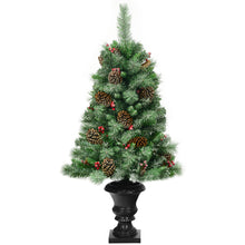 Load image into Gallery viewer, 4FT Artificial Christmas Tree Indoor Outdoor Xmas Tree Decoration W/ Pine Cones