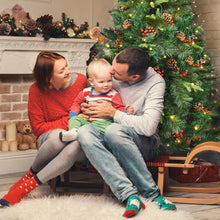 Load image into Gallery viewer, 5FT Artificial Christmas Tree Pre-lit Green Pine Xmas Tree Decor W/ Red Berries