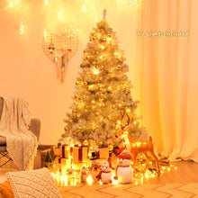 Load image into Gallery viewer, 1.8m Artificial Silver Christmas Tree Hinged Full Tree Electroplated Technology