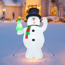 Load image into Gallery viewer, 2.4M Inflatable Christmas Snowman Decorations w/ Lights Snowman Santa for Xmas