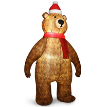 Load image into Gallery viewer, 220cm Inflatable Christmas Bear Built-in LED Lights Xmas Decoration In/Outdoor