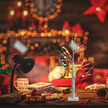 Load image into Gallery viewer, 2FT Pre-lit Twig Birch Tree White Christmas Tree Decoration Warm White LED Light