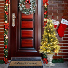 Load image into Gallery viewer, 4FT Pre-Lit Artificial Christmas Tree Snowy Entrance Pine Tree W/ 100 LED Lights