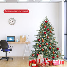 Load image into Gallery viewer, 6FT Snow Flocked Christmas Tree Luxury Artificial Xmas Full Tree W/ Metal Stand