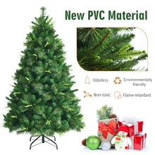Load image into Gallery viewer, 6FT Artificial Christmas Tree Premium Hinged PVC Xmas Full Tree W/ Metal Stand