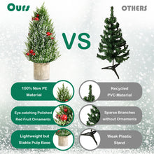 Load image into Gallery viewer, 47CM Tabletop Christmas Tree Likelike Mini Xmas Tree Decor 170 Snowy Branch Tips