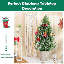 Load image into Gallery viewer, 47CM Tabletop Christmas Tree Likelike Mini Xmas Tree Decor 170 Snowy Branch Tips