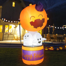 Load image into Gallery viewer, 6FT Tall Halloween Inflatable Balloon 3 Ghosts Combo Blow-up Decoration w/LED