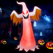 Load image into Gallery viewer, 6ft Halloween Inflatable Ghost Quick Blow up Halloween Decoration w/ Red LED