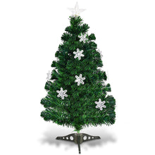 Load image into Gallery viewer, 3FT Artificial Fibre Optic Christmas Tree Green Color Changing Xmas Tree Decor