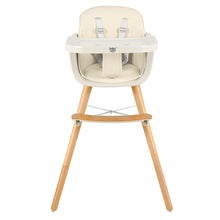 Load image into Gallery viewer, Wooden Baby Highchair Infant Child Feeding Seat Detachable Comfortable Cushion