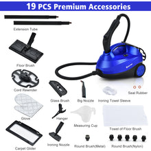 Load image into Gallery viewer, 2000W Steam Mop Hand Held Cleaner Steamer Floor Carpet Wash Window Multi-purpose