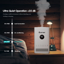 Load image into Gallery viewer, 3.5L Top-fill Mist Humidifier w/Smart Sleep Mode 12H Timer 30 Working Hours Home