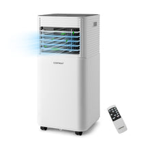 Load image into Gallery viewer, 9000 BTU Portable Air Conditioner, 3-in-1 Air Cooler w/ Fan & Dehumidifier Mode, Quiet AC Unit w/ Sleep Mode, 2 Fan Speeds, 24H Timer, LED Display, 4 Casters, Remote Control