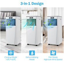 Load image into Gallery viewer, Portable Air Conditioner w/ Remote Control, AC Unit w/ Cooling, Dehumidifying, Fan & Sleep Mode, 9000 BTU Cools Up to 30㎡, 24H Timer & LED Display, Air Cooler w/ Window Kit