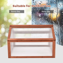 Load image into Gallery viewer, Wooden Greenhouse Garden Planter Box Growhouse Portable Cold Frame Transparent