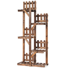Load image into Gallery viewer, 5 layer wooden flower rack ; product size 60*26*130cm, meterial Chinese fir