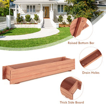 Load image into Gallery viewer, Outdoor Raised Garden Bed Fir Wood Elevated Flower Herbs Planter Growing Box