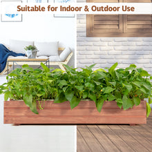 Load image into Gallery viewer, Outdoor Raised Garden Bed Fir Wood Elevated Flower Herbs Planter Growing Box