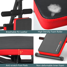 Load image into Gallery viewer, Adjustable Sit Up Bench Foldable Abdominal Training Workout Machine LCD Monitor