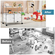 Load image into Gallery viewer, 4 Drawers Storage Trolley Mobile Rolling Utility Cart Home Office Organizer