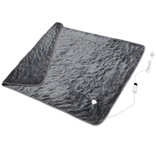 Load image into Gallery viewer, Electric Heated Over Throw Blanket Washable Soft Fleece w/ Monitor Warm Mattress