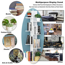 Load image into Gallery viewer, 7 Tier Bookshelf Storage Display Rack Floor Standing Bookcase Shelving Organizer