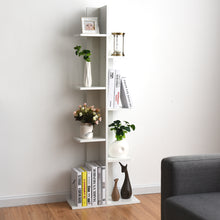 Load image into Gallery viewer, 7 Tier Bookshelf Storage Display Rack Floor Standing Bookcase Shelving Organizer
