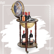 Load image into Gallery viewer, Wood Globe Drink Cabinet Wine Bar Stand Italian Rack Liquor Bottle Shelf 330MM