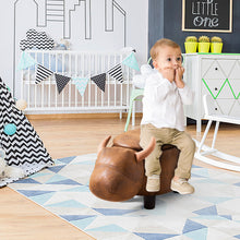 Load image into Gallery viewer, Animal Storage Ottoman Foot Rest Stool Padded Seat Upholstered Ride-on Ottomans