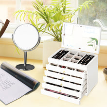 Load image into Gallery viewer, Jewelry Box Jewel Display Case Jewel Holder Cabinet Makeup Necklace Ring Earring Storage Organizer