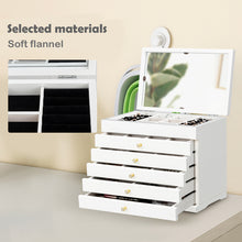 Load image into Gallery viewer, Jewelry Box Jewel Display Case Jewel Holder Cabinet Makeup Necklace Ring Earring Storage Organizer