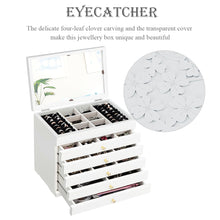 Load image into Gallery viewer, Jewelry Box Jewel Display Case Jewel Holder Cabinet Makeup Necklace Ring Earring Storage Organizer