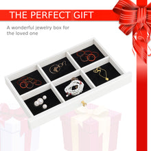 Load image into Gallery viewer, Vintage Wooden Jewellery Box Chest Rings Necklaces Storage Organiser Cabinet