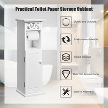 Load image into Gallery viewer, 3 Tier Wooden Freestanding Bathroom Toilet Tissue Cabinet Paper Roll Holder