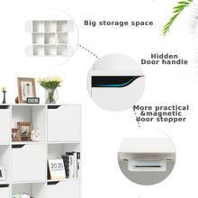 Load image into Gallery viewer, 9 Cube Bookcase Shelving Display Storage Unit Wooden Organiser Cupboard Cabinet