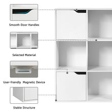 Load image into Gallery viewer, 9 Cube Bookcase Shelving Display Storage Unit Wooden Organiser Cupboard Cabinet