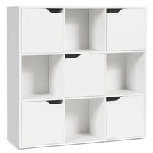 Load image into Gallery viewer, 9 Cube Bookcase Shelving Display Storage Unit Wooden Organiser Cupboard Cabinet