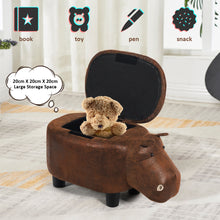Load image into Gallery viewer, Upholstered Animal Shaped Storage Ottoman Ride-on Footrest Stool Rest Seat New