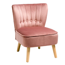 Load image into Gallery viewer, Home Velvet Accent Chair Occasional Soft Oyster Fluted Retro Bedroom Living Room