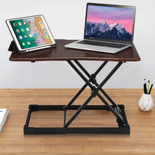 Load image into Gallery viewer, Standing Desk Converter Adjustable Ergonomic Stand Up Desk Riser W/ Gas Spring