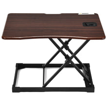 Load image into Gallery viewer, Standing Desk Converter Adjustable Ergonomic Stand Up Desk Riser W/ Gas Spring