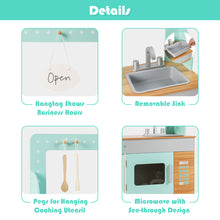 Load image into Gallery viewer, 2 in1 Wooden Kids Play Kitchen Diner Role Play Pretend Set Toy Boys & Girls