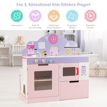 Load image into Gallery viewer, Wooden Kids Play Kitchen Children’s Role Play Pretend Set Toy Boys & Girls Gift