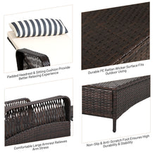 Load image into Gallery viewer, Patio Chaise PE Rattan Lounge Chair Leisure Recliner Adjustable Sun Lounger