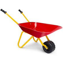 Load image into Gallery viewer, Kids Metal Wheelbarrow Children Bricks Toy Tote Dirt/Leaves/Tool Yard Rover Tray