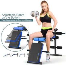 Load image into Gallery viewer, Foldable Adjustable Sit Up Bench Machine Weight Body Workout Barbell Home Gym