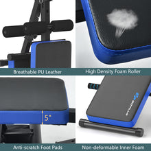 Load image into Gallery viewer, Foldable Adjustable Sit Up Bench Machine Weight Body Workout Barbell Home Gym