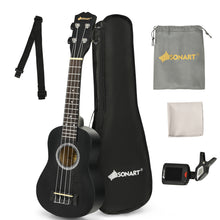 Load image into Gallery viewer, 21 Inches Ukulele Beginner Wooden Small Starter Hawaiian Guitar Instrument